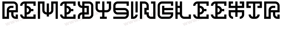 RemedySingleExtras Regular字体转换